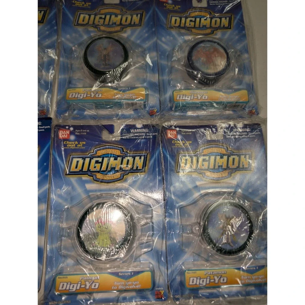 NEW! VINTAGE Digimon Digital Monsters‎ Digi-Yo Series 1 RARE Lot Of 6
